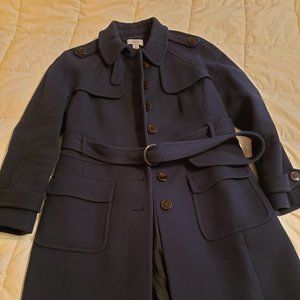 Ann Taylor Loft Petites Belted Trench Coat 8P